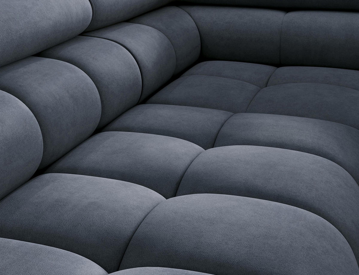 ECKSOFA Ferrucio R - Anthracite (Aura 40) - Anthrazit, Holzwerkstoff (276/200cm) - Möblo
