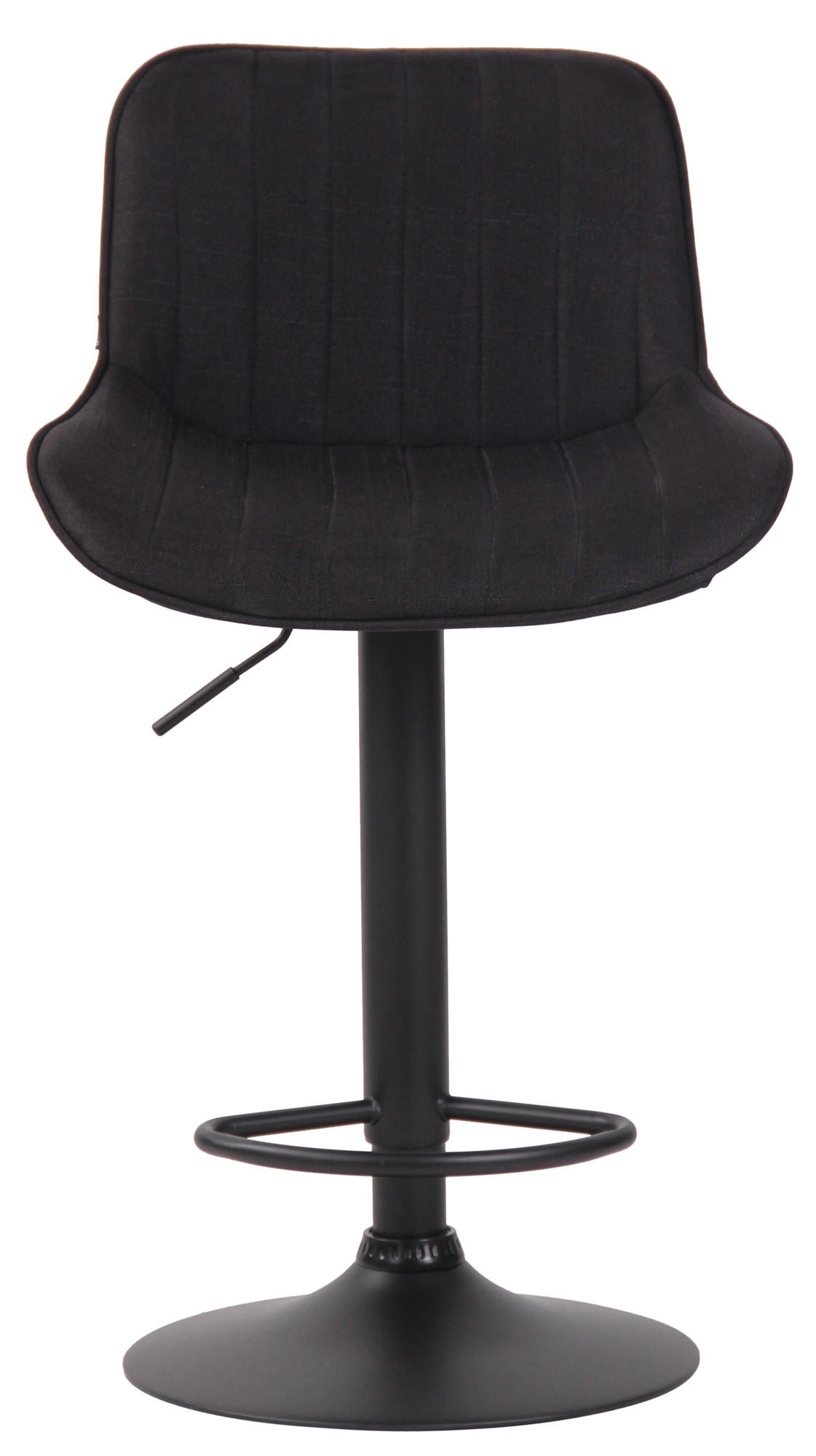 BARHOCKER Stoff schwarz - Schwarz, Textil/Metall (50/86/50cm) - CLP