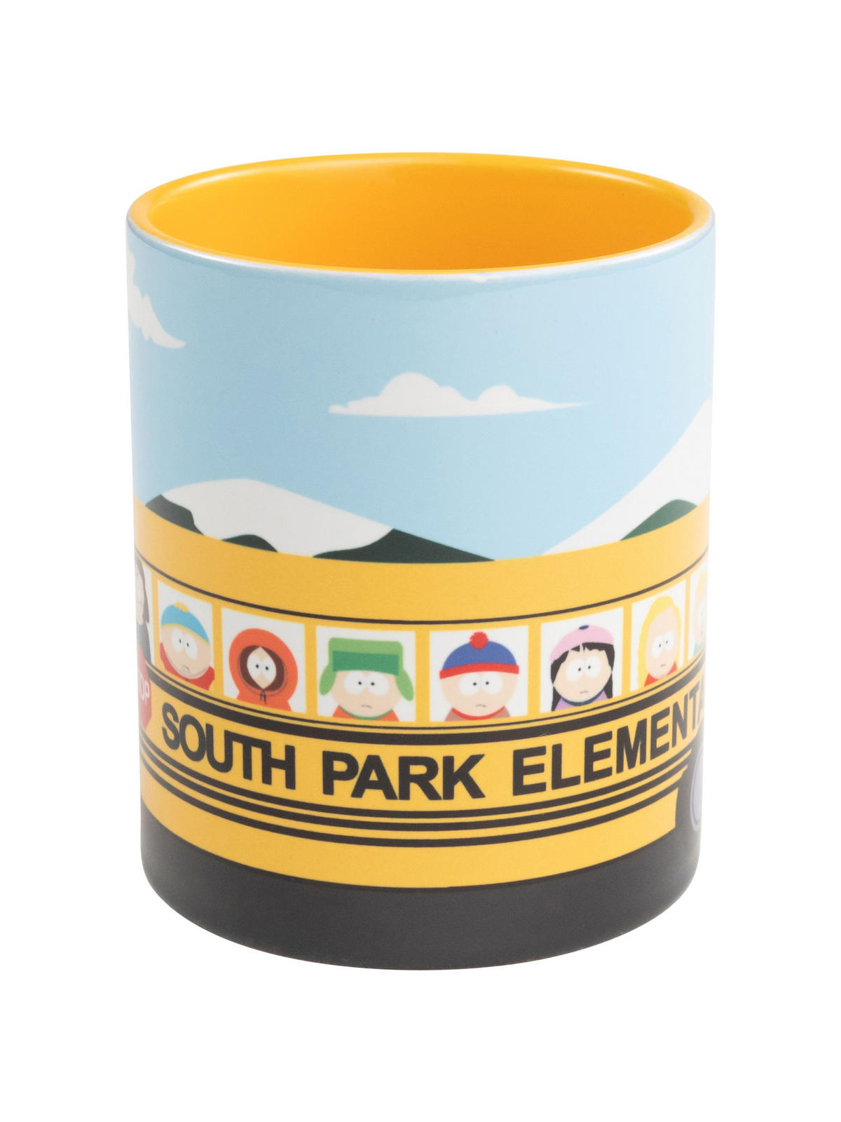 KAFFEEBECHER South Park Elementary Bus Gelb 320 ml - Gelb, Keramik (0.32L) - United Labels