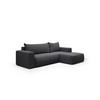 ECKSOFA aus Polyester Revolto L 6 Sitzer, Graphit (Aragon 99) - Graphitfarben, Textil (268/163cm) - Meblito