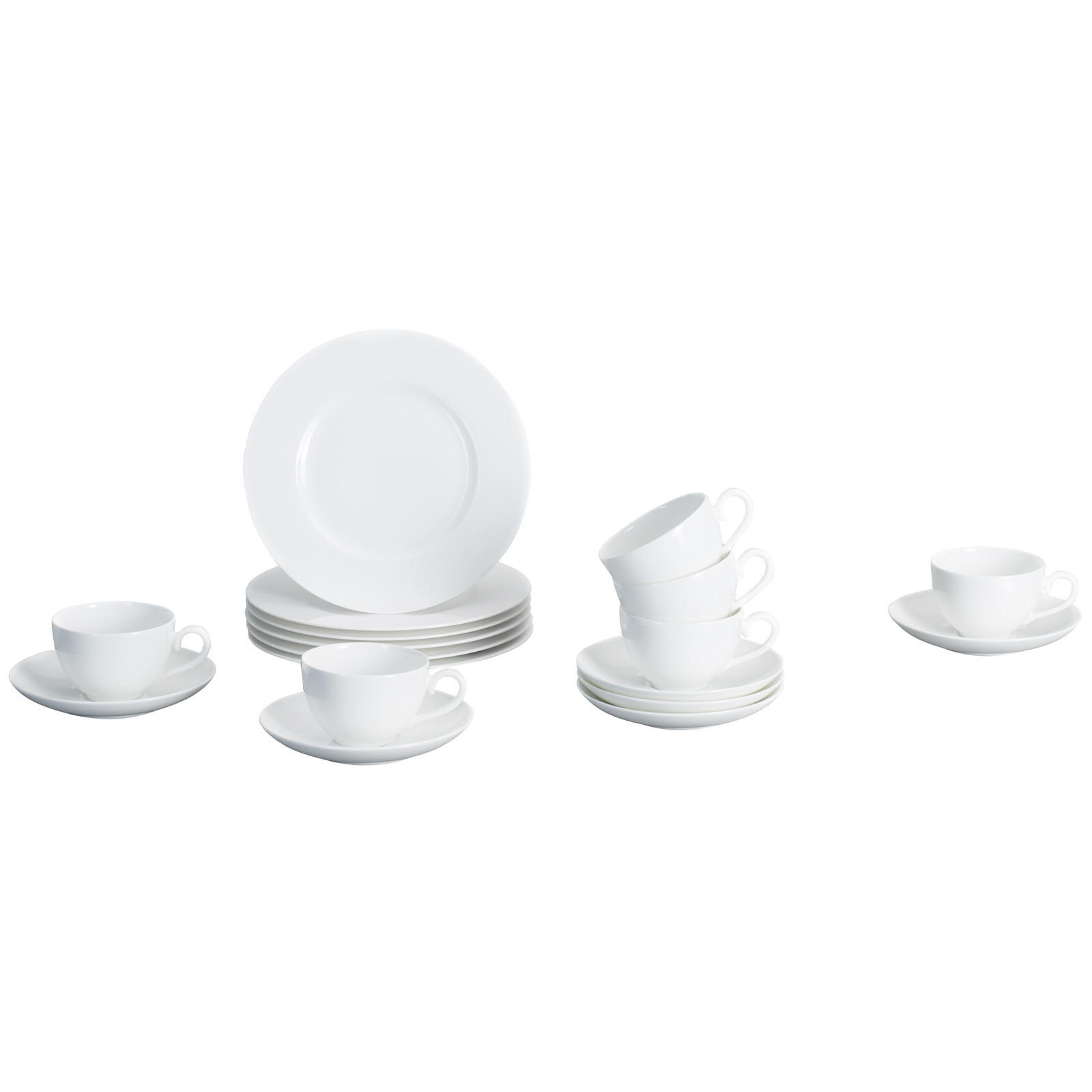 KAFFEE-SET Royal weiß 18-tlg. - Weiß, Keramik (2/2/2cm) - Villeroy & Boch