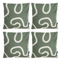 DEKOKISSEN 4er-Set - Dunkelgrün, Kunststoff (43/43cm) - icon