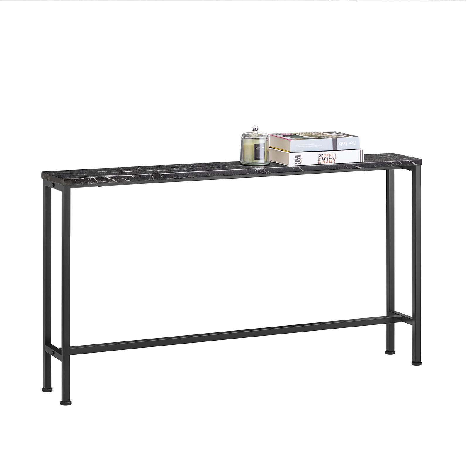 KONSOLENTISCH Schwarz - Schwarz, Holzwerkstoff/Metall (20/120/65cm) - SoBuy