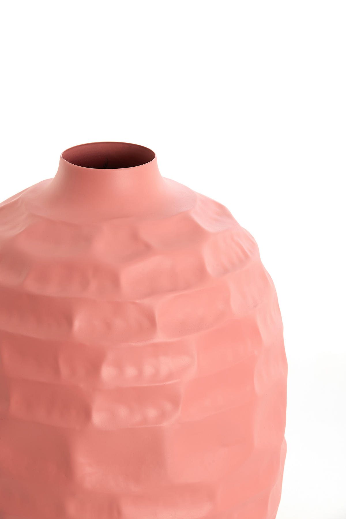 VASE Tariva Rosa Ø25/35 cm - Pink, Metall (35cm) - Light & Living