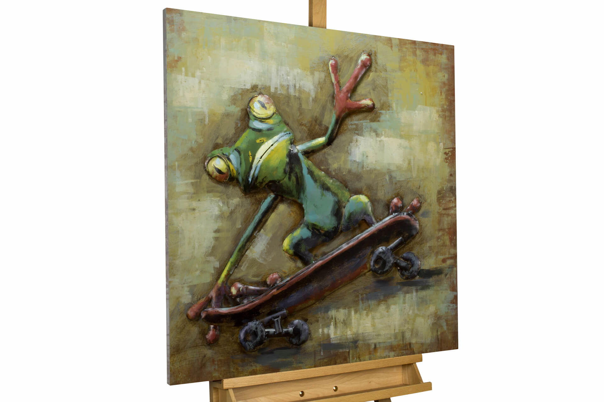 KUNSTLOFT KOVOVÝ OBRAZ SKATERBOY, 80/80 CM