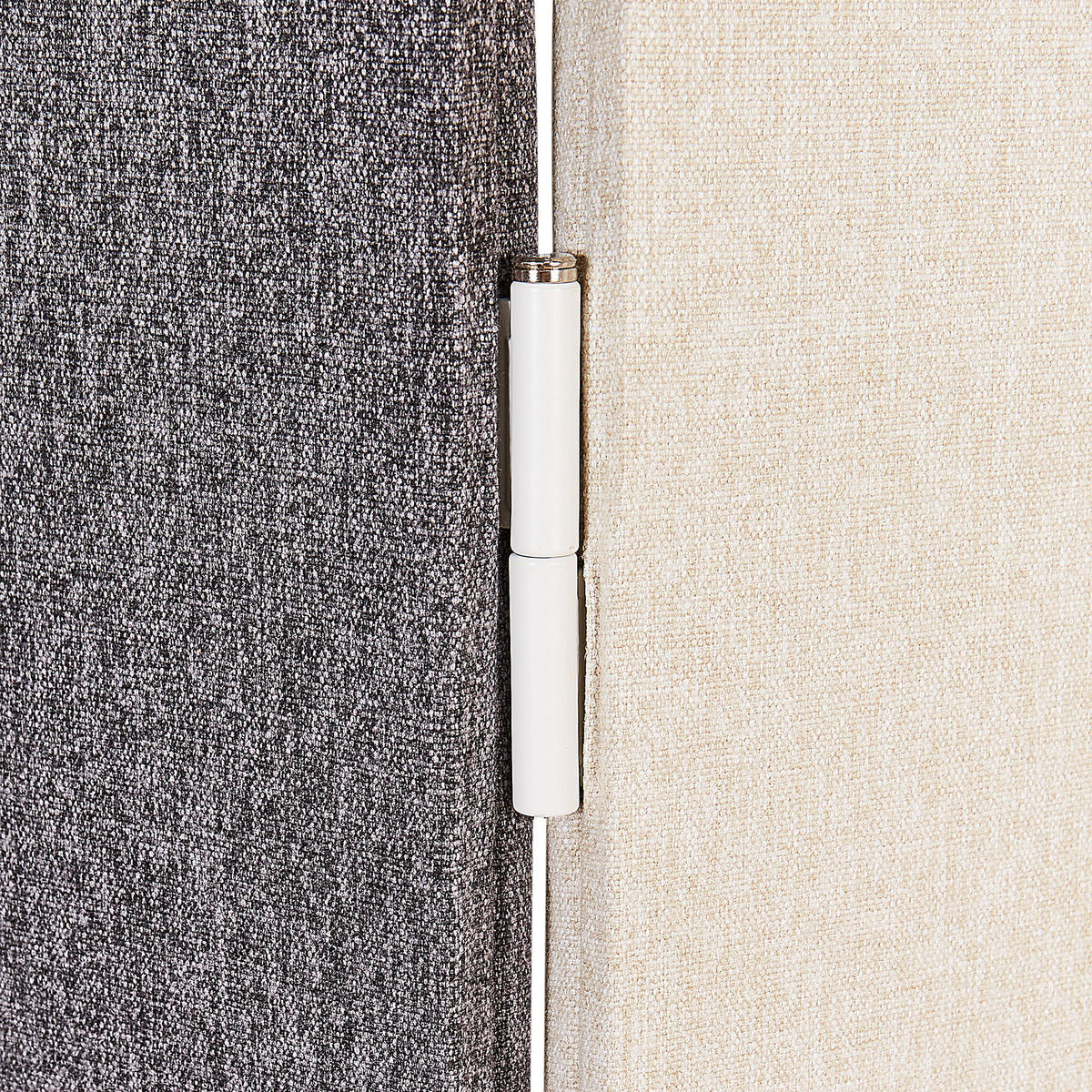 KANCELÁŘSKÝ DĚLICÍ PANEL 400/160 cm Šedý Shady - tmavě šedá/béžová, textil (400/160/2cm) - Beliani