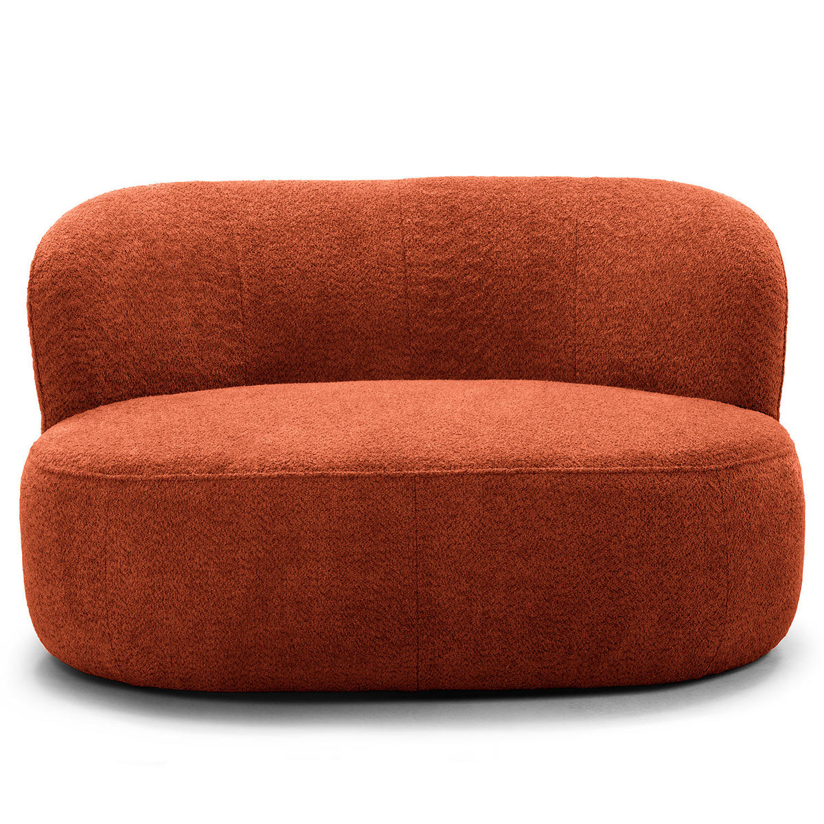 1,5-SITZER SOFA - Rot/Schwarz, Kunststoff/Textil (134/75/84cm) - home24