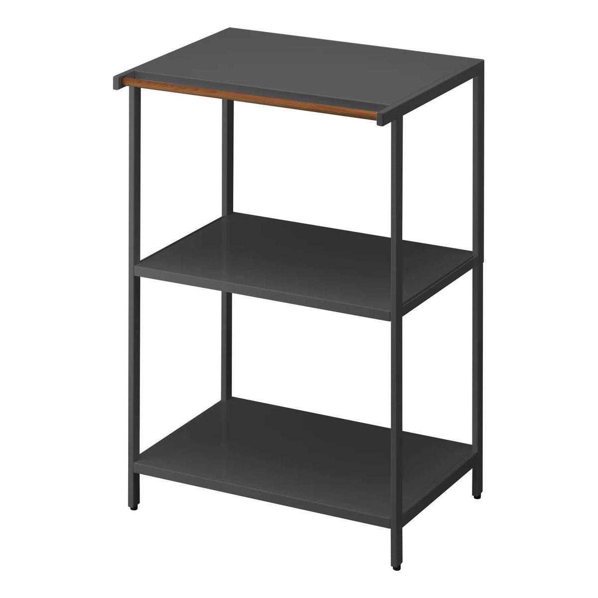 KÜCHENREGAL Tower schwarz 60/90/46 cm 3 Ebenen - Schwarz, Metall (46/90/60cm) - Yamazaki
