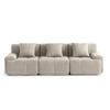 3-SITZER-SOFA Chenille Sandbeige - Sandfarben, Textil (260/73/95cm) - MILYsofa