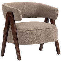 ARMLEHNSTUHL DE-13341 breite Sitzfläche & ergonomische Rückenlehne Braun - Braun, Holz (64/71/70cm) - ComfortXL