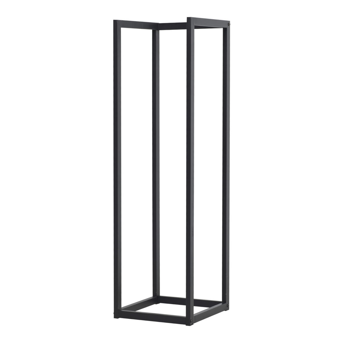 KAMINHOLZREGAL Tanum - Schwarz, Metall (35/120/35cm) - [en.casa]