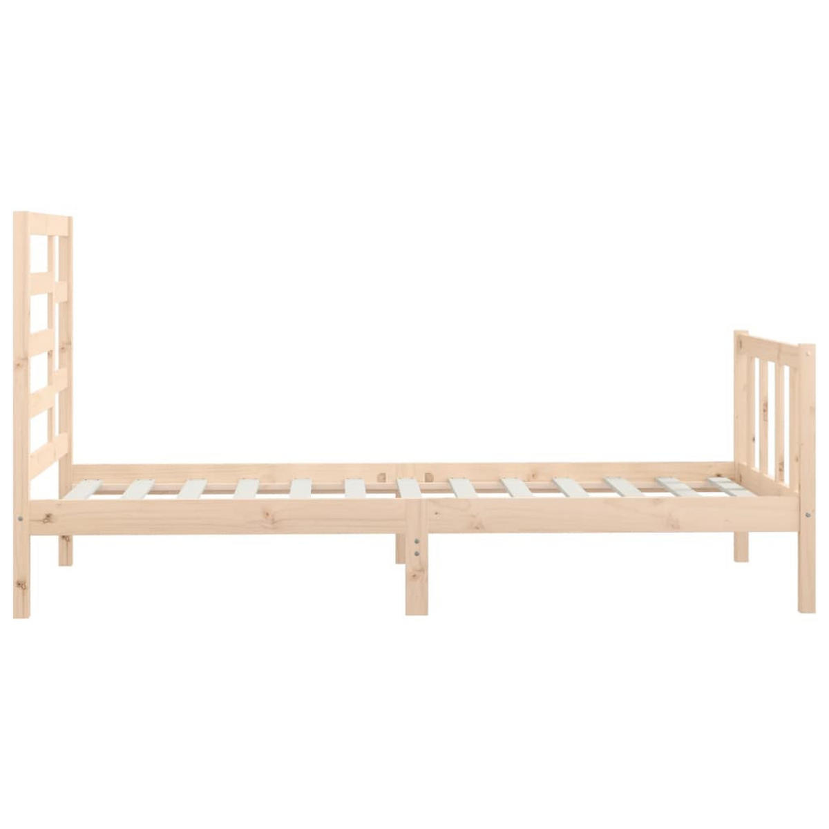 BETT Nequist 104/205.5 cm - Braun, Holz (90/200cm) - Nettlife
