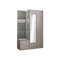 GARDEROBEN-SET Orion XXVI - Kaschmir/Grau, Holzwerkstoff/Kunststoff (116/186/46cm) - MIRJAN24