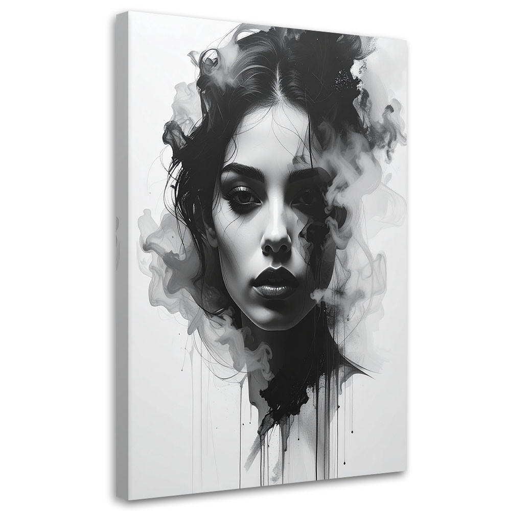 LEINWANDBILD Menschen & Charaktere 70x100cm - Schwarz, Textil (70/100cm) - Feeby