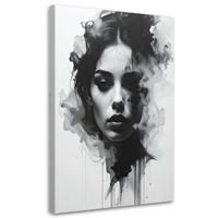 LEINWANDBILD Menschen & Charaktere 70x100cm - Schwarz, Textil (70/100cm) - Feeby