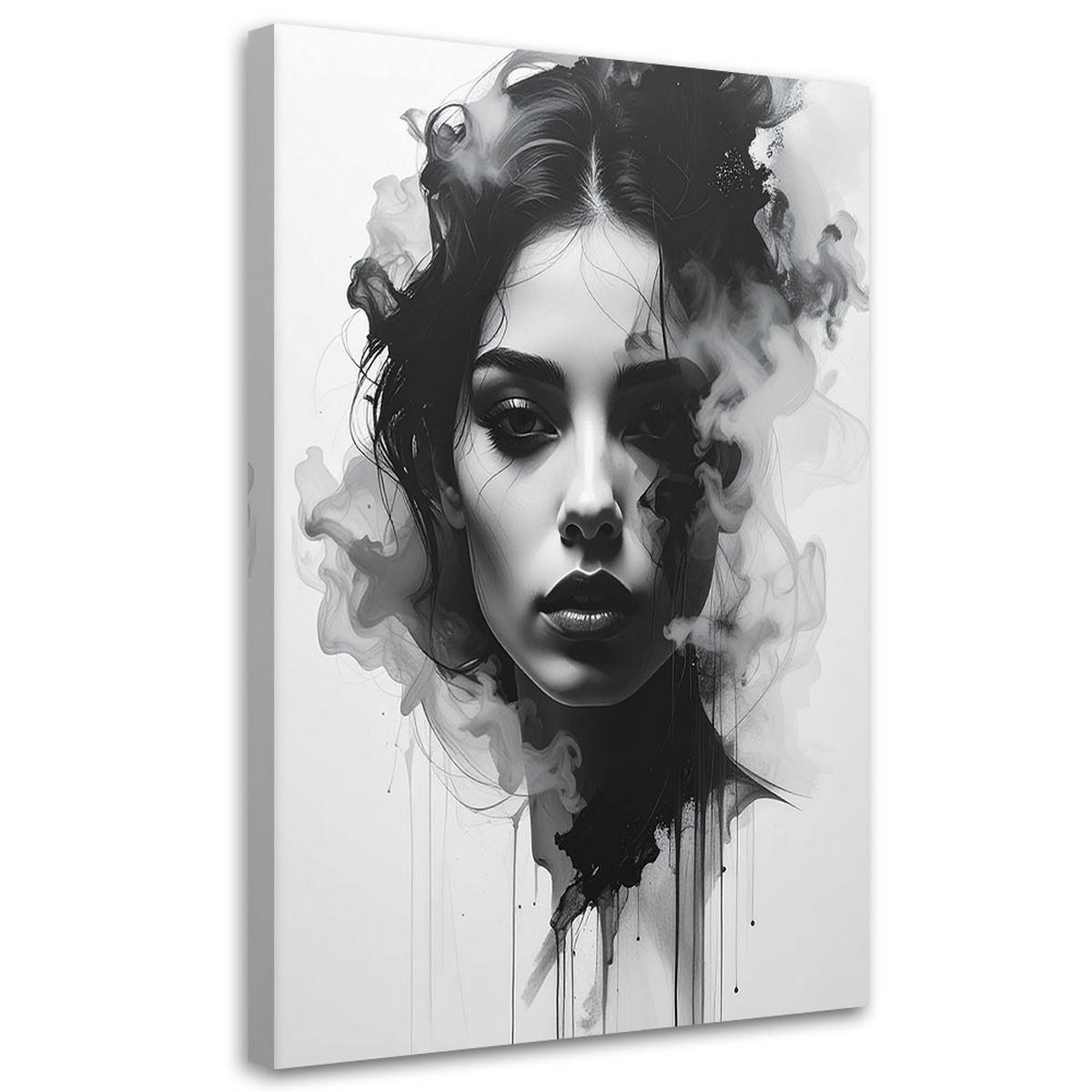 LEINWANDBILD Menschen & Charaktere 70x100cm - Schwarz, Textil (70/100cm) - Feeby