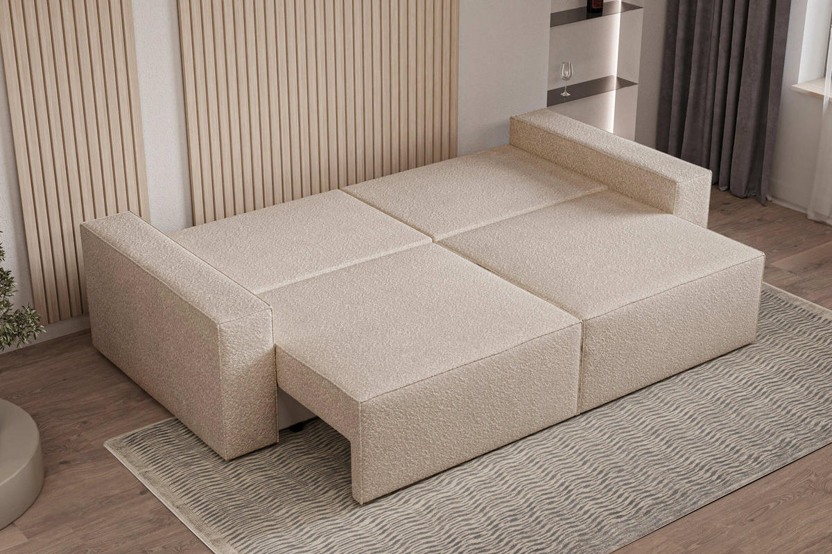 SCHLAFSOFA - Denver mini - Beige (Anthology 3) - Beige, Holzwerkstoff (248/92/110cm) - Möblo