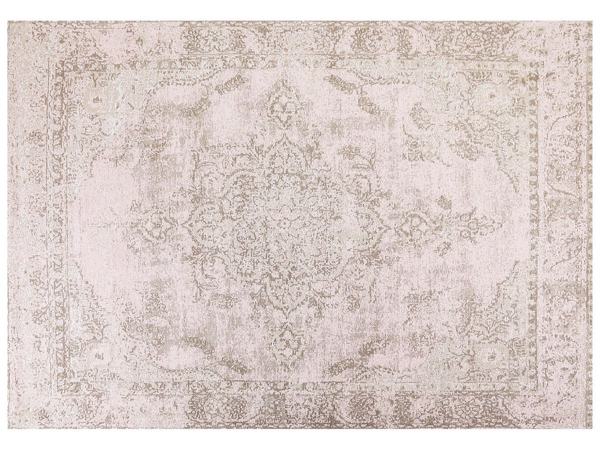 KURZFLOR-TEPPICH Matarim 230/160 cm - Pink, Textil (160/230cm) - Beliani