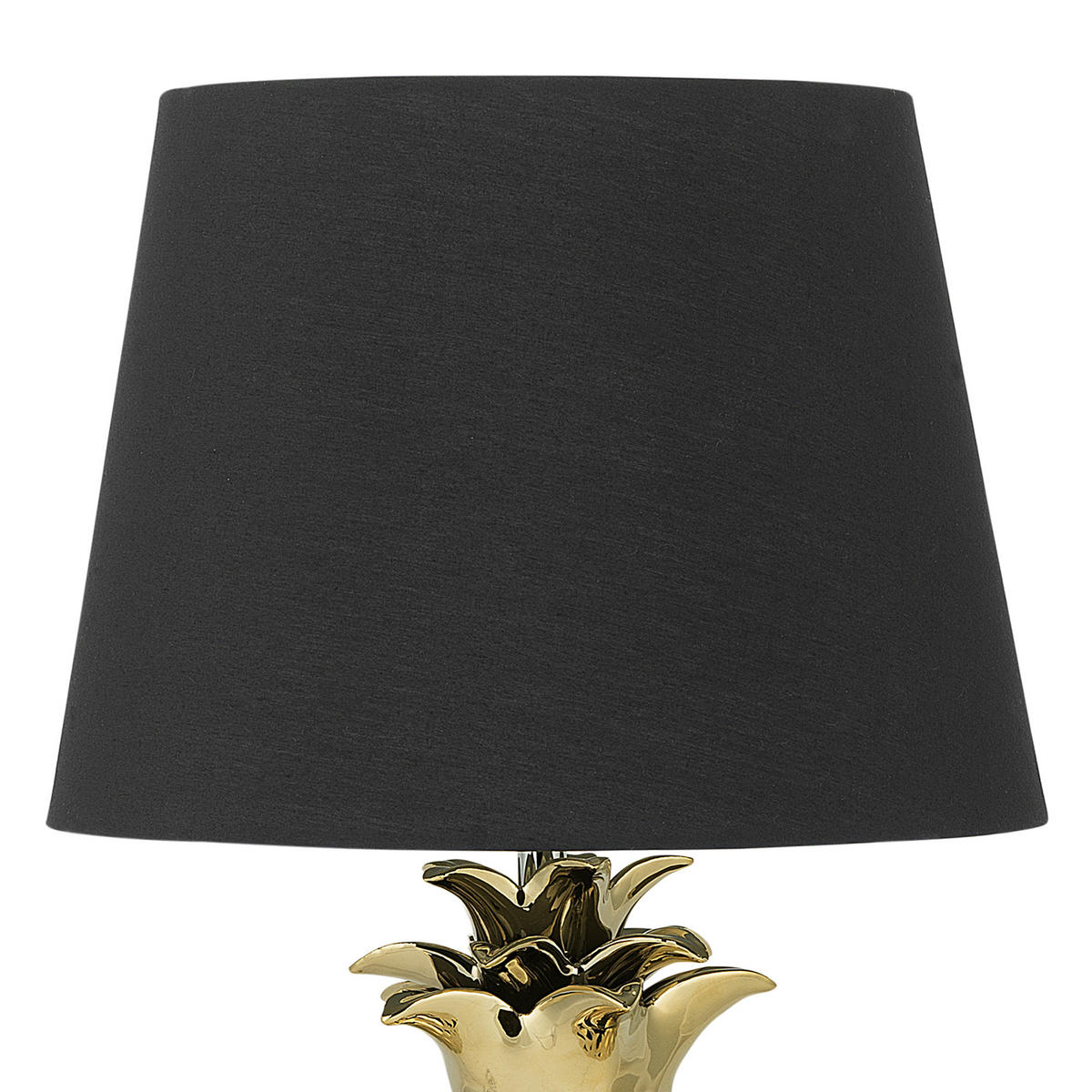 TISCHLAMPE Pineapple 32/32/52 cm - Goldfarben, Keramik (32/32/52cm) - Beliani