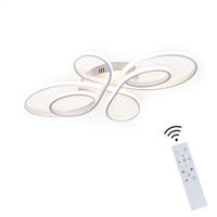 LED-DECKENLEUCHTE Falterstil 66/41/9.5 cm - Weiß, Metall (66/41/9.5cm) - ZMH