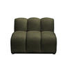 SOFAELEMENT Chenille Stoff Grün - Schwarz/Olivgrün, Holzwerkstoff/Kunststoff (90/70/89cm) - Makamii