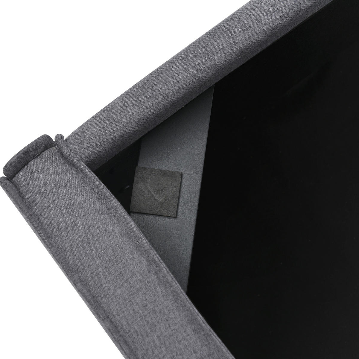 POLSTERBETT 160/200 cm grau mit Stauraum und Lattenrost - Grau, Textil (160/200cm) - OKWISH