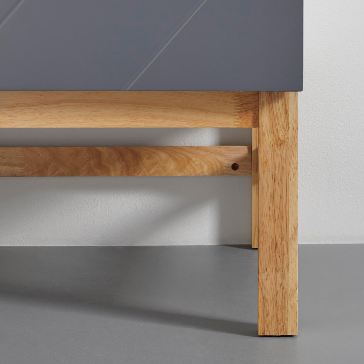 WASCHBECKENUNTERSCHRANK Rocco Grau ca. 70 / 65 / 40 cm - Grau, Holzwerkstoff (70/65/40cm) - Bessagi Home
