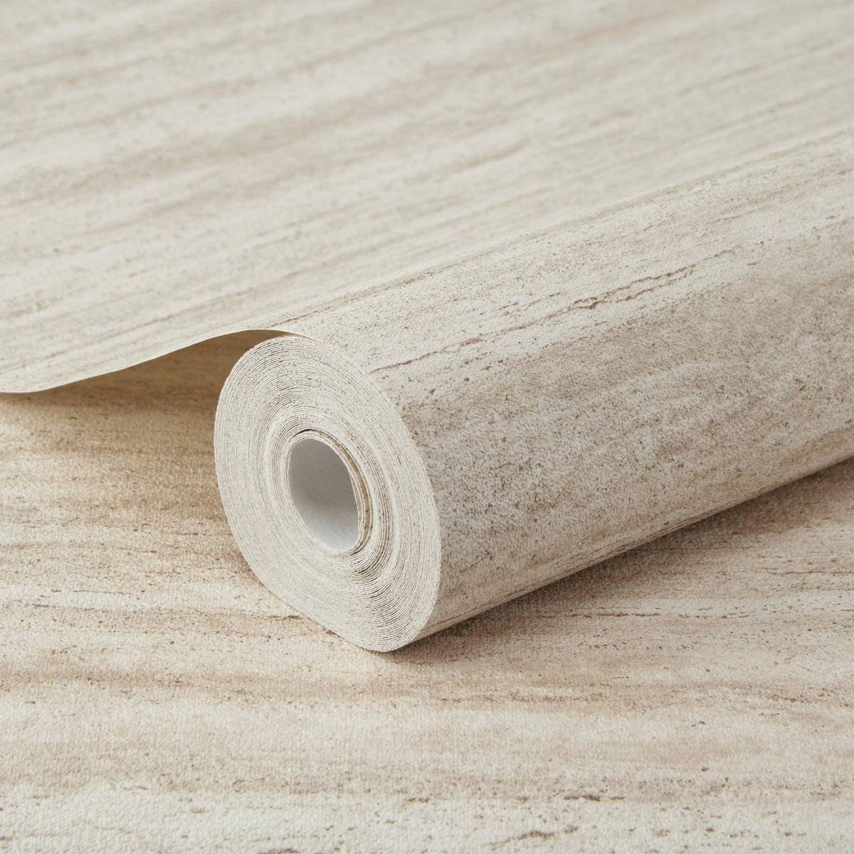 VLIESTAPETE Travertin - Sandfarben, Papier/Kunststoff (53/1000cm) - Easy Decor