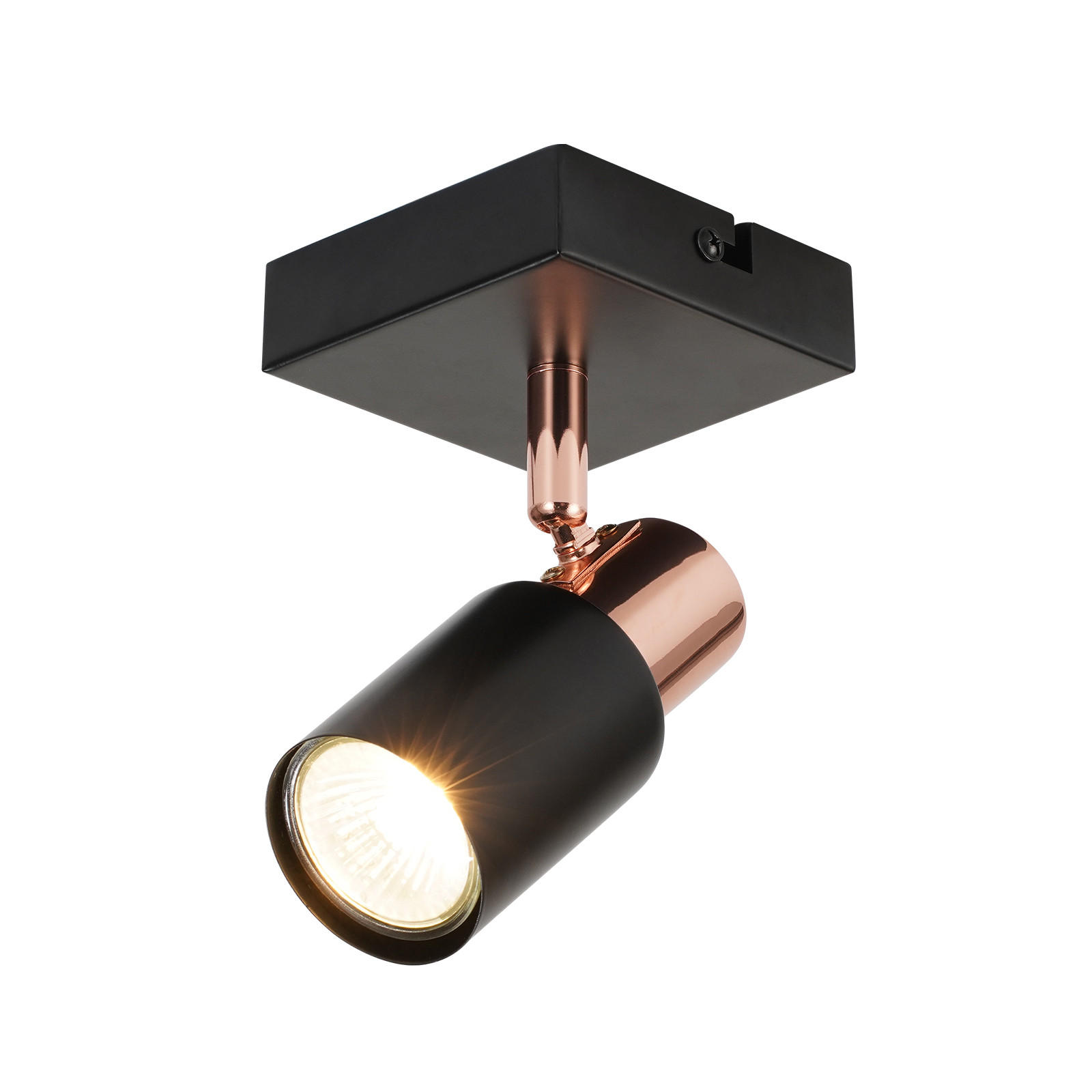 STRAHLER Ahaus 1-flammig 9/9/15 cm - Schwarz, Metall (9/9/15cm) - Nettlife