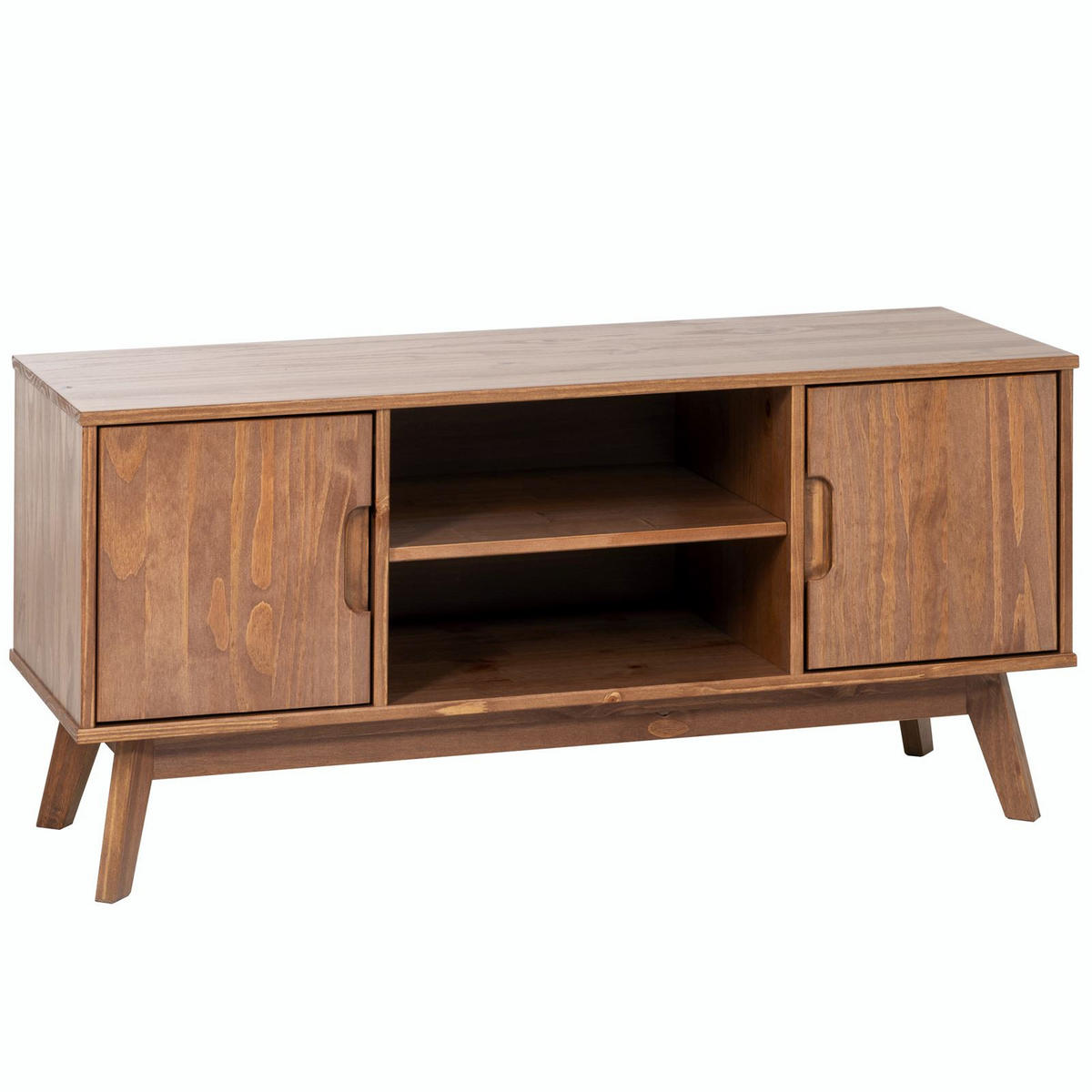 LOWBOARD TIVOLI - Dunkelbraun, Holz (114/54/39cm) - IDIMEX