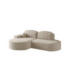 ECKSOFA Girona Mit Schlaffunktion - Beige, Holzwerkstoff/Textil (278/179cm) - Fun Möbel