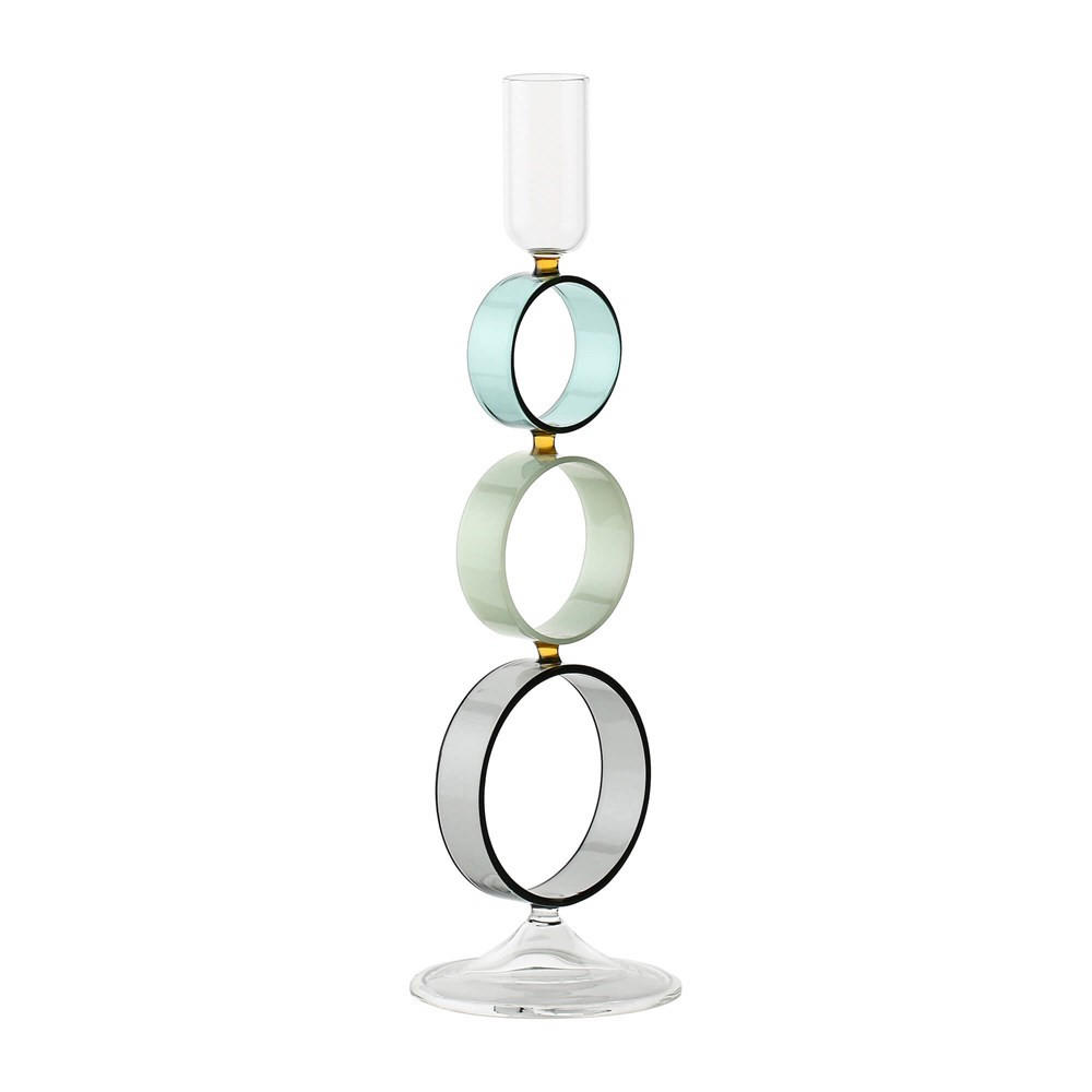 KERZEN HALTER Grau 8/8/28 cm U30785098P00 - Grau, Glas (8/28/8cm) - Rituali Domestici 