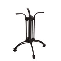 TISCHGESTELL Iris 4-Fuß Schwarz matt 70x61x61cm - Schwarz, Metall (61/70/61cm) - DELUKE