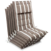 HOCHLEHNER Sun-HL 119x50x8cm Beige-Weiß-Gestreift (5tlg) - Beige, Textil (50/120cm) - Beautissu 