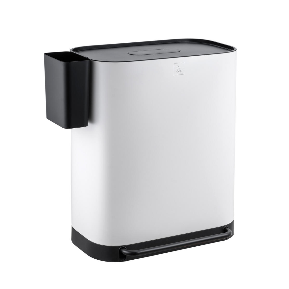 MÜLLEIMER MLT2X30 - Weiß, Metall (57.5/68.5/37.5cm) - SVITA