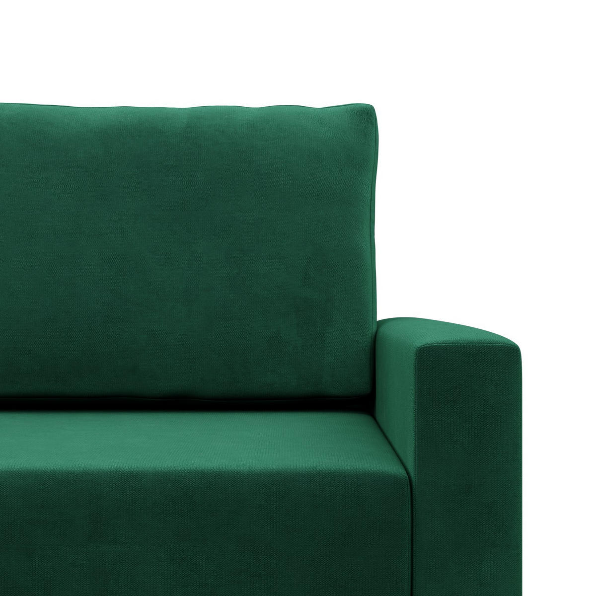 SOFA 3-SITZER MIT SCHLAFFUNKTION BLANK, Grün - Grün, Textil (212/88/92cm) - Mebligo