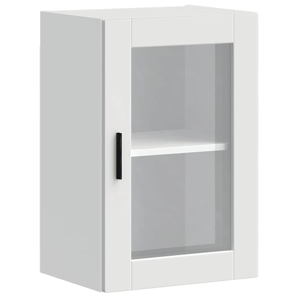 KÜCHEN-HÄNGESCHRANK Mit Glastür Weiss - Weiß, Holzwerkstoff (31/60/40cm) - vidaXL