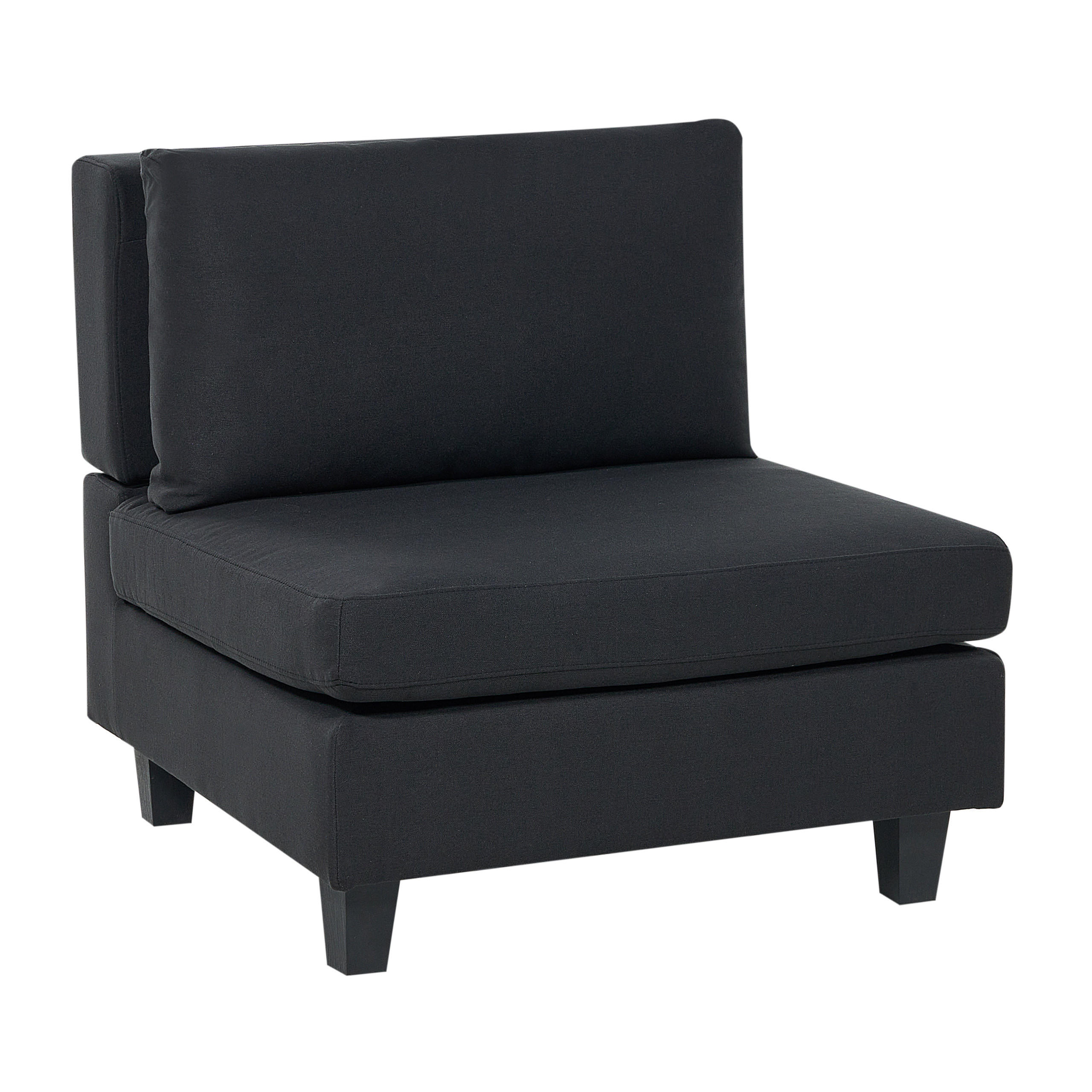 Beliani Sesselmodul Schwarz 76x72x76 cm