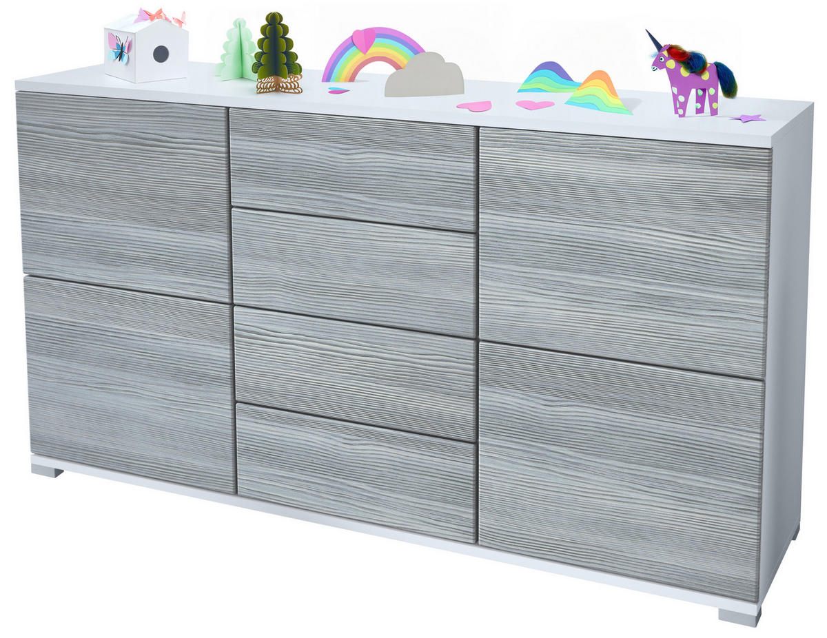SIDEBOARD Rova Avola-Anthrazit - Anthrazit, Holzwerkstoff (138.5/75.5/35cm) - Vladon