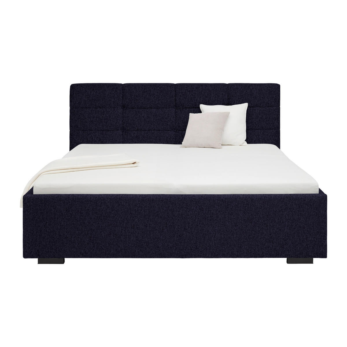 POLSTERBETT Nelo Anthrazit ca. 160 / 200 cm - Anthrazit, Textil - Mömax