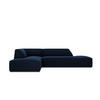 ECKSOFA links Ruby aus Samt königsblau 4 Sitzplätze - Blau, Textil (180/273cm) - Micadoni