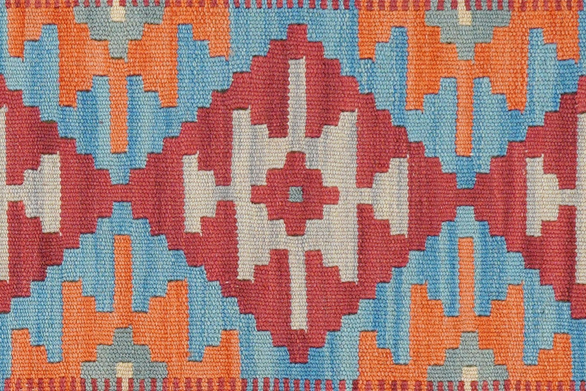 KELIM-LÄUFER handgewebt Gashgai Rot 192/58 cm Schurwolle - Rot, Textil (58/192cm) - Looma