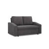 SOFA Neo mit abgeschrägter Armlehnen dunkelgrau - Dunkelgrau, Textil (148/90/87cm) - SIMKAM Furniture