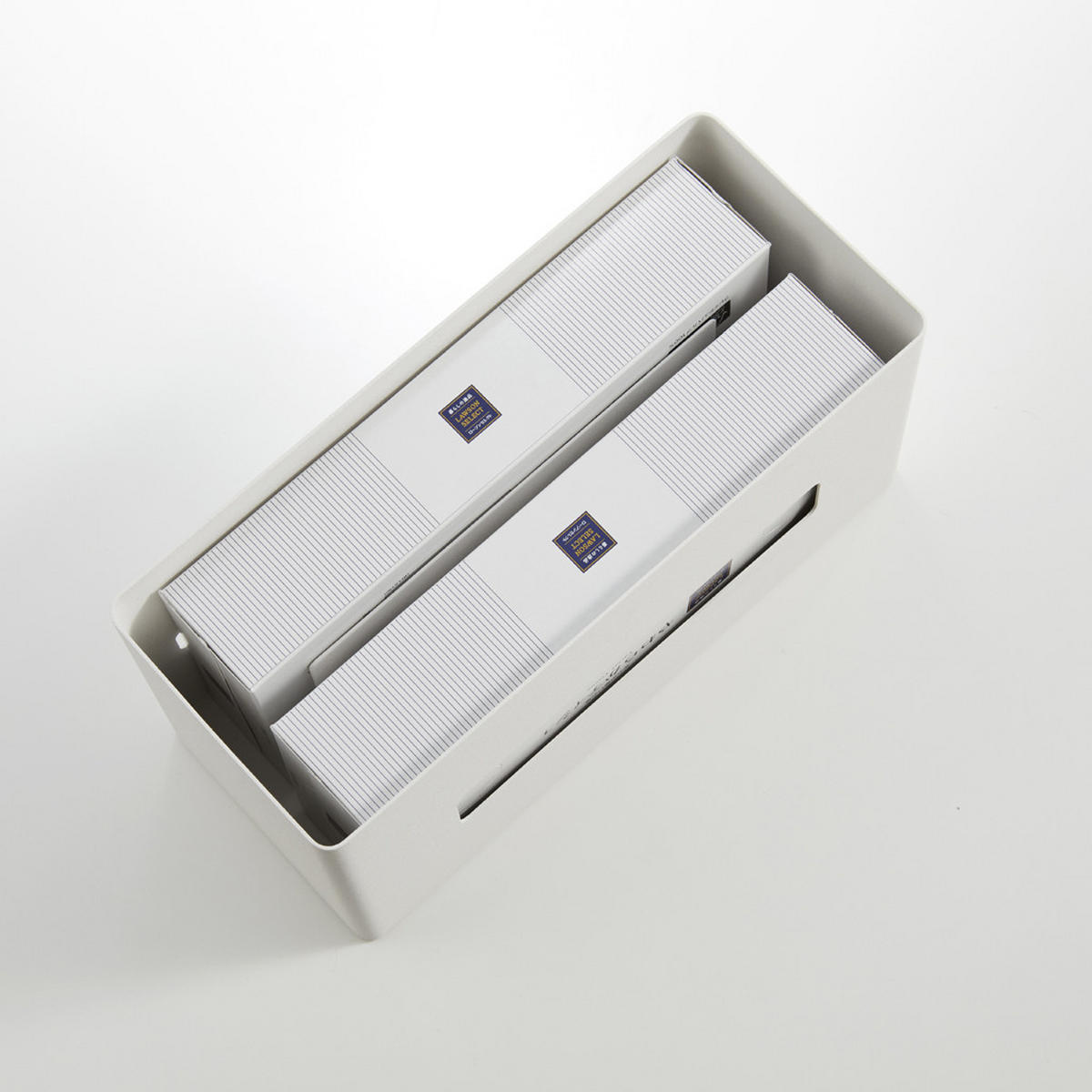 TASCHENTUCHHALTER - rin 26/11/14 cm - Weiß, Metall (26/11/14cm) - Yamazaki