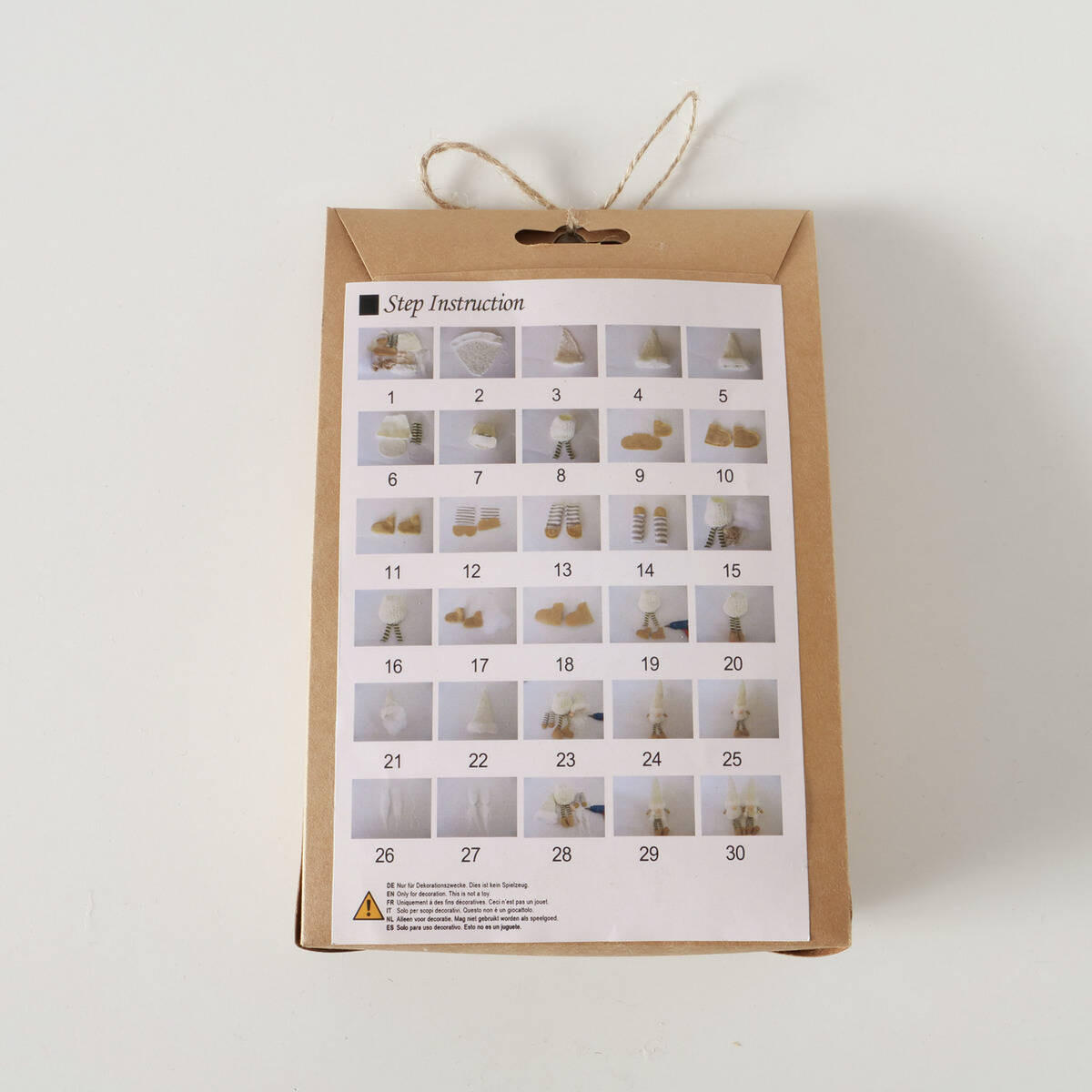 DEKORATIONSSET DIY Zwerge 22 cm - Multicolor, Textil (5/22/15cm) - Boltze Home