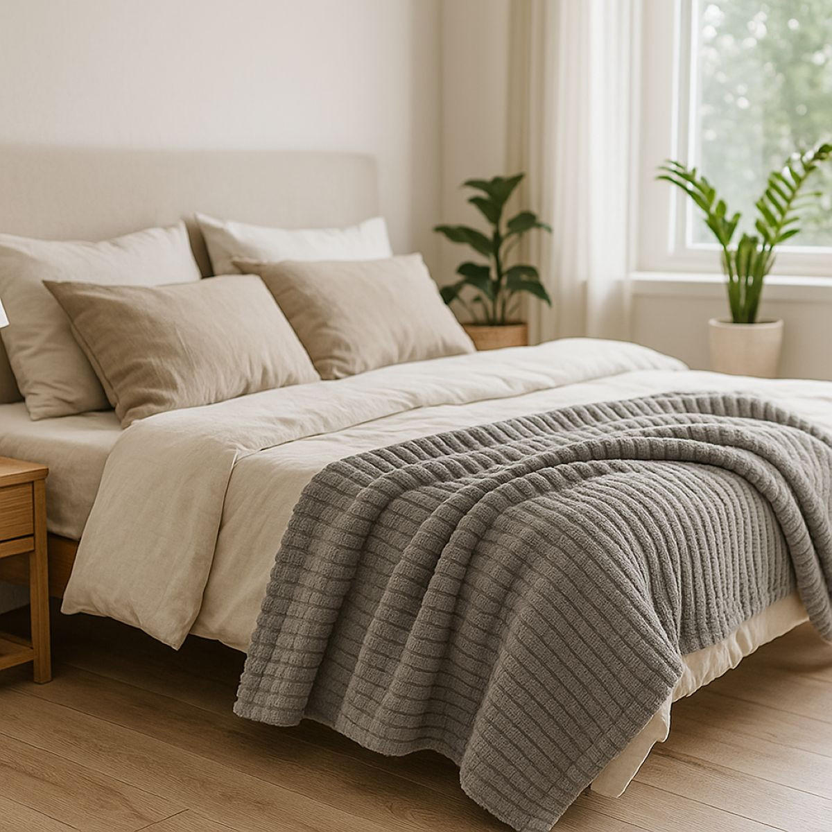 FLANELLDECKE 160/130 cm - Grau, Textil (160/130cm) - Home Styling Collection