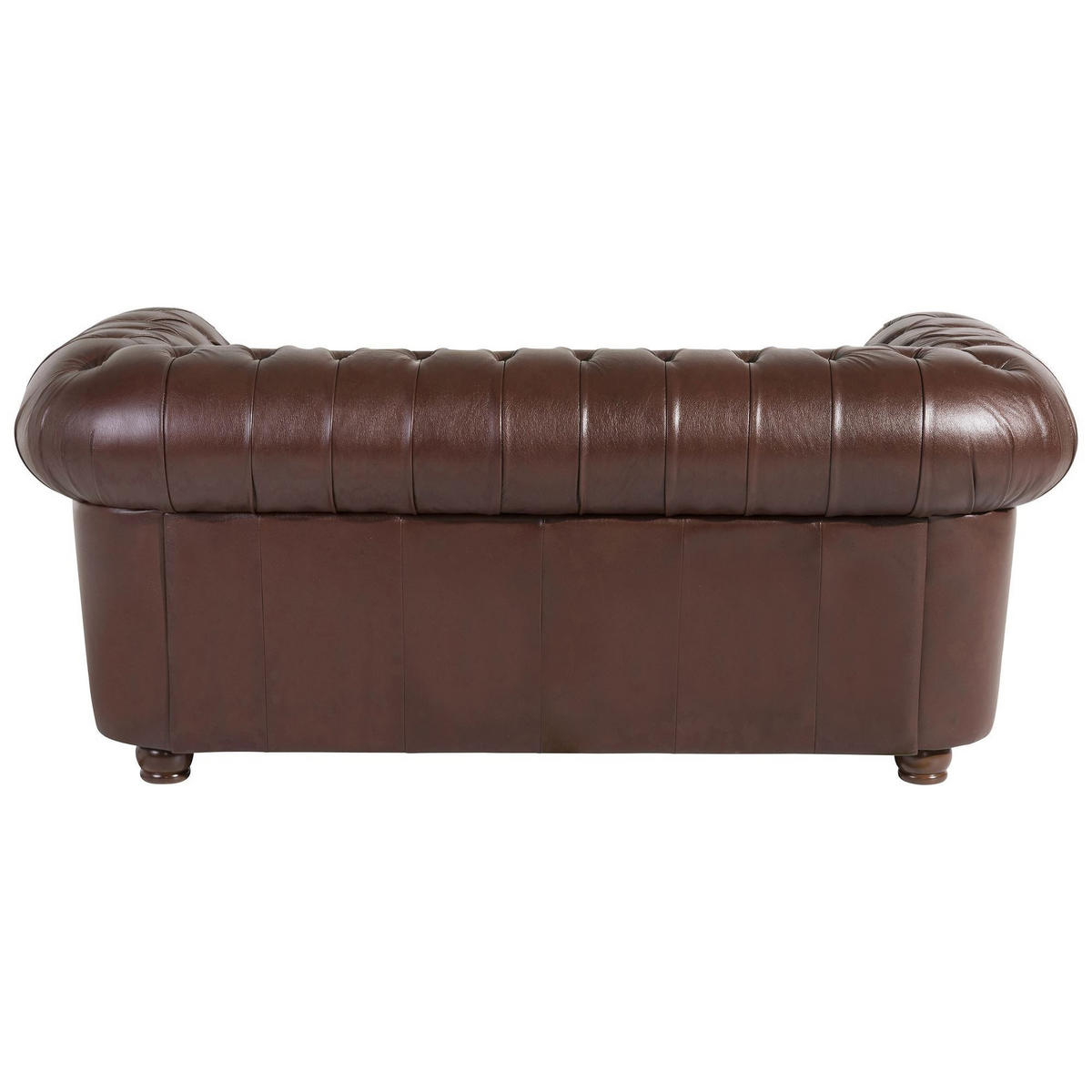 SOFA 2-Sitzer Kalea Bezug Wischleder Buche nussbaum dunkel / braun - Braun, Leder (172/76/98cm) - 58aufmkessel