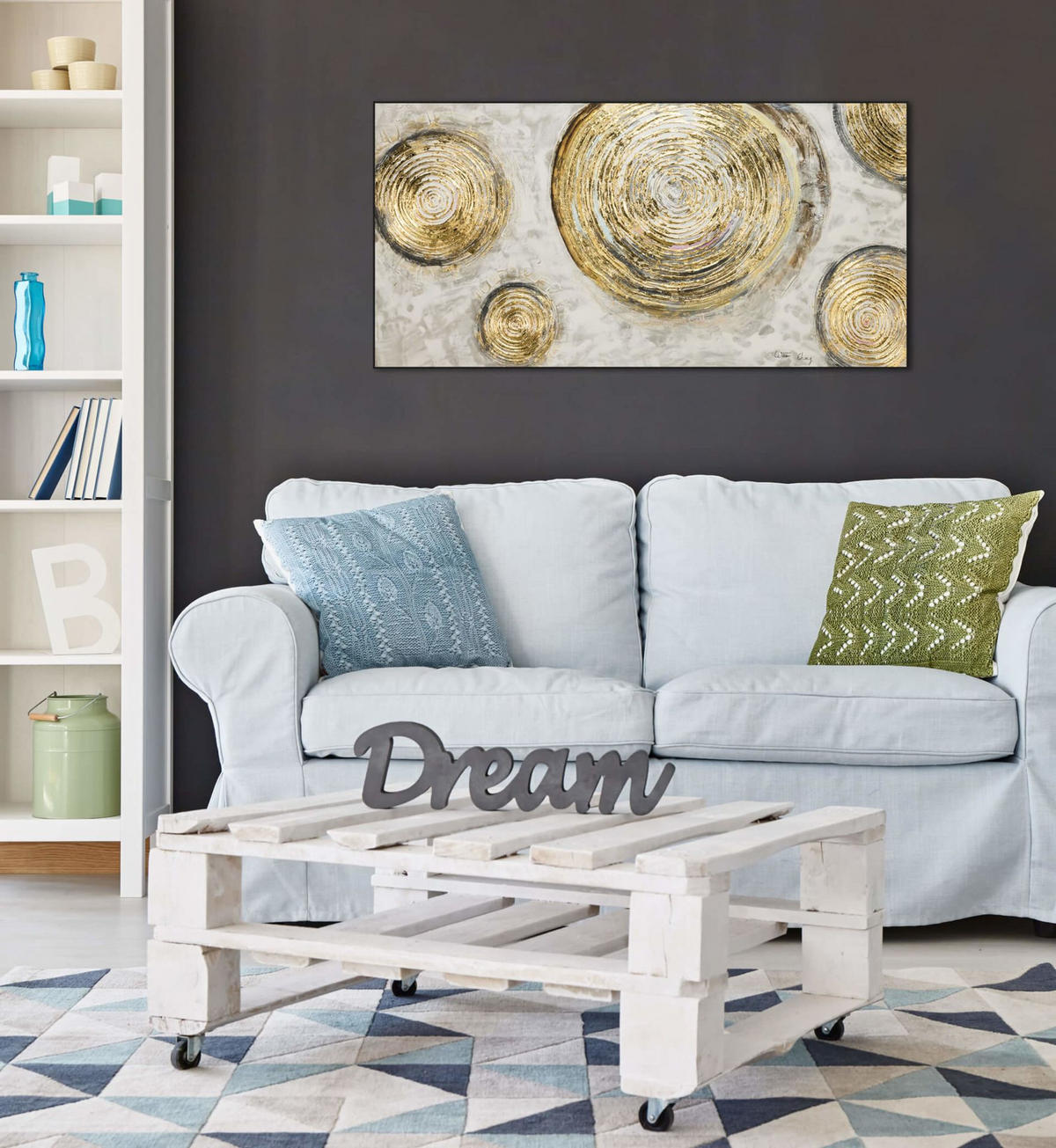 OLEJOMAĽBA 120/60 cm, Zvieratá - hnedá, drevo/textil (120/60cm) - KUNSTLOFT