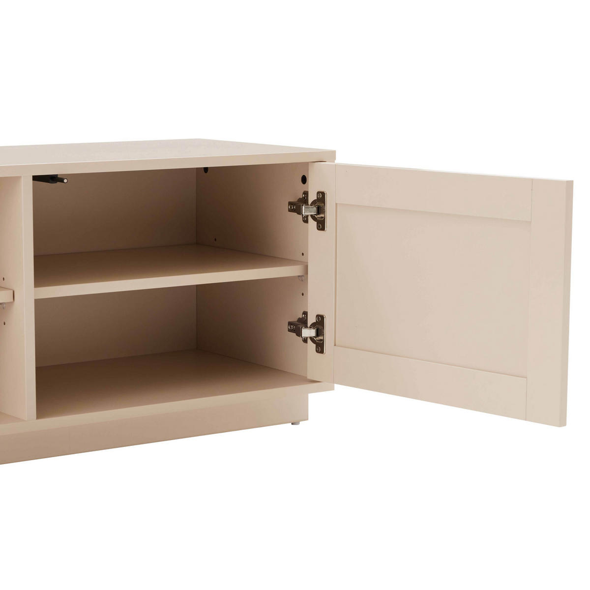 TV-MÖBEL, Beige - Beige, Holz (160/43/40cm) - Oviala