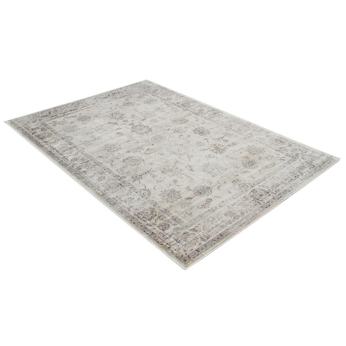 TEPPICH Viskose Graues Muster 160x230 cm RYAD - Grau, Textil (160/230cm) - Miliboo